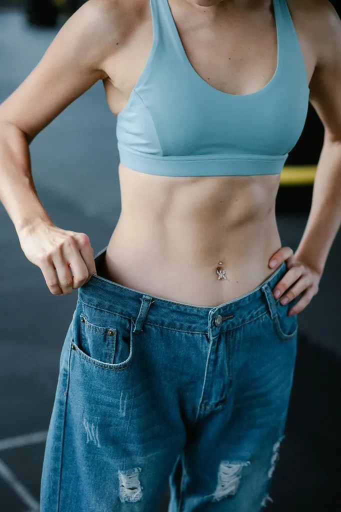 Woman losing weight with Keto Plus Gummies